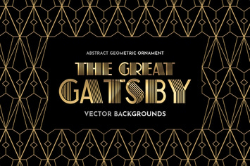 Gold Geometric Vector Backgrounds
