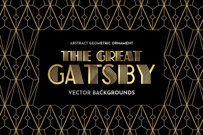 Gold Geometric Vector Backgrounds