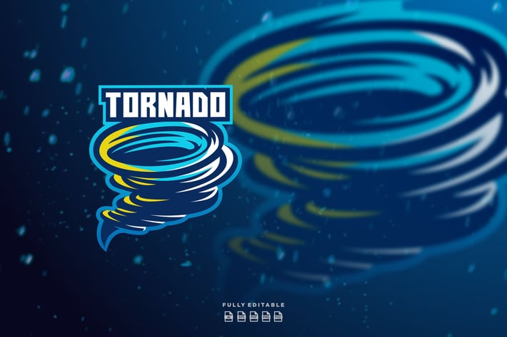 Tornado Twister Logo Template