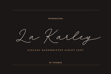La Karley - Elegant Handwritten Script Font