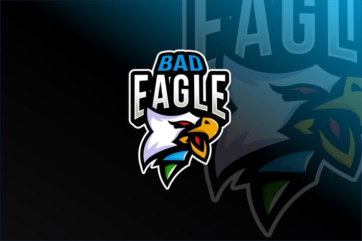 Bad Eagle Esport Logo Template