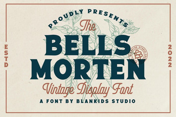 Bells Morten a Vintage Display Font