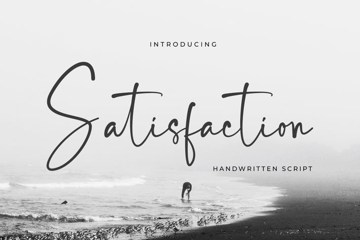 Satisfaction - Handwritten Script