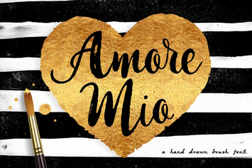 Amore Mio Brush Font