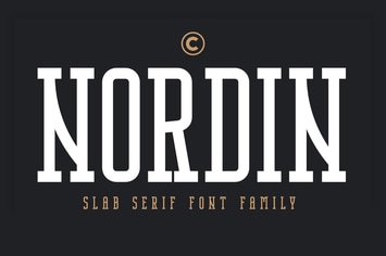 Nordin Slab - Condensed Slab Serif Font