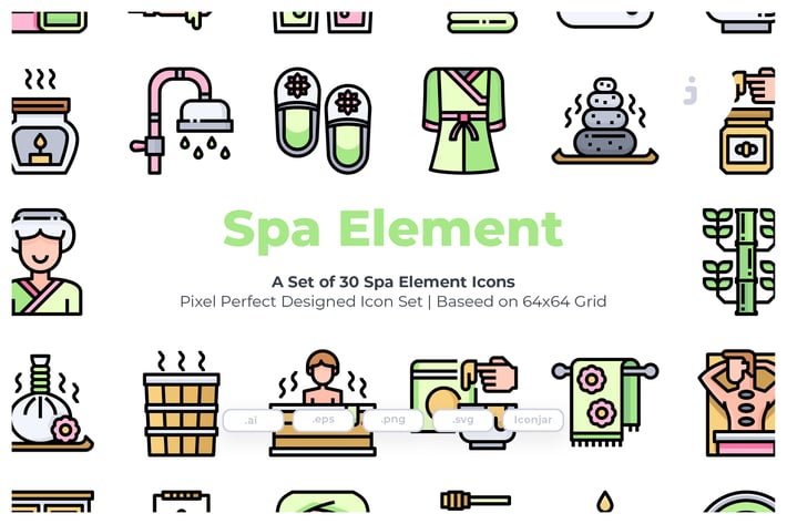 30 Spa Element Icons