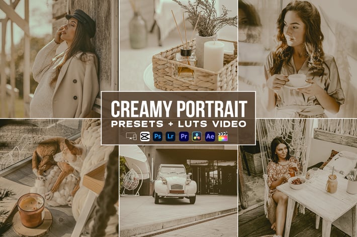 Creamy Portrait Presets - luts Videos Premiere Pro