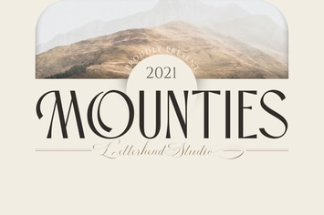 MOUNTIES - Display font
