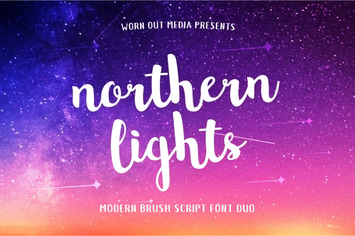 Northern Lights Brush Script Font