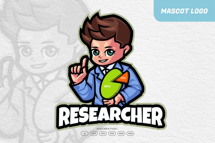 Data Researcher Business Logo