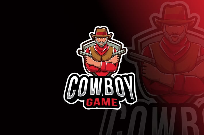 Cowboy Game Logo Template
