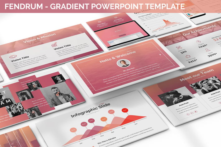 Fendrum - Gradient Powerpoint Template