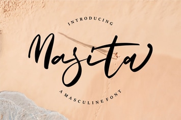Masita | A Masculine Script Font