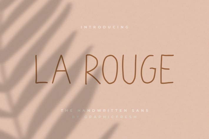 La Rouge - Handwritting Sans