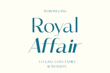 Royal Affair - Sophisticated Wedding Typeface