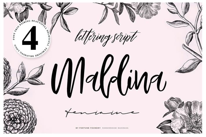 Maldina 4 fonts