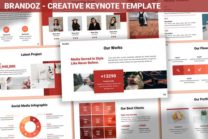 Brandoz - Creative Keynote Template