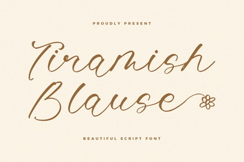 Tiramish Blause Script Font