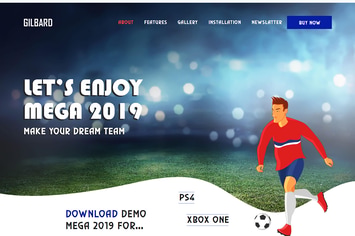 Gaming Website Template - Gilbard