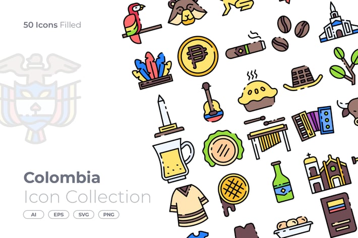 Colombia Filled Icon