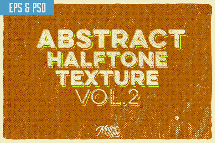 10 Abstract Halftone Texture Vol.2