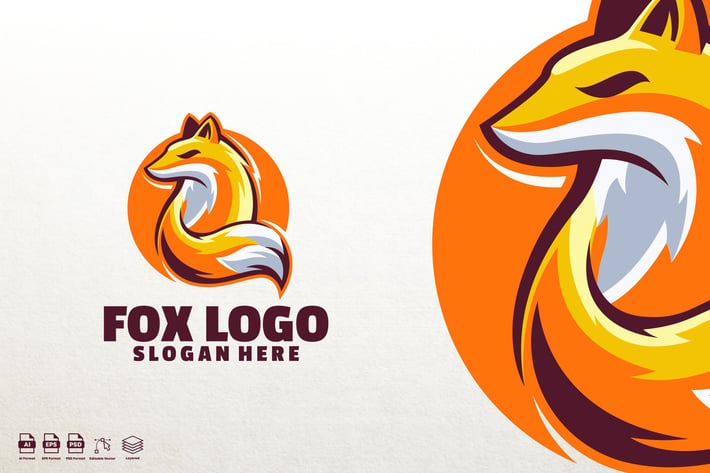 Fox logo template