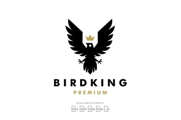 Bird King Crown Logo