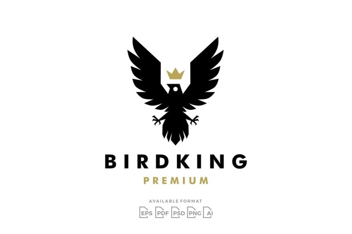 Bird King Crown Logo