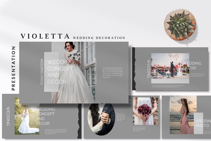 Violetta Wedding Decoration - Keynote Template