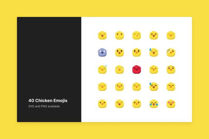 Cute Chicken Emojis