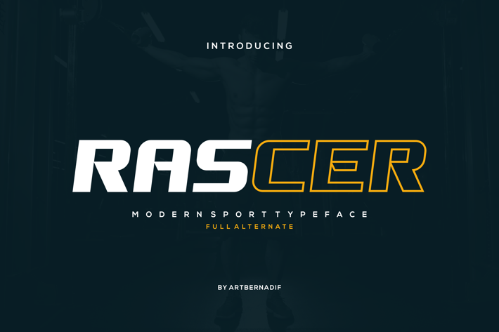 Rascer - Modern Sport Typeface
