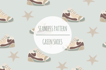 Green Shoes – Seamless Pattern