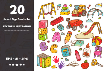 Kawaii Toys Doodle Set