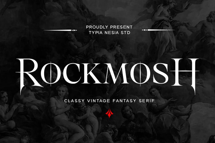 Rockmost - Classic Magic and Horror Allcaps Serif