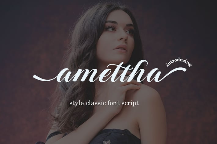 Amettha Script Fonts