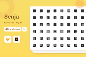 Arrow Glyph Color Icon Set
