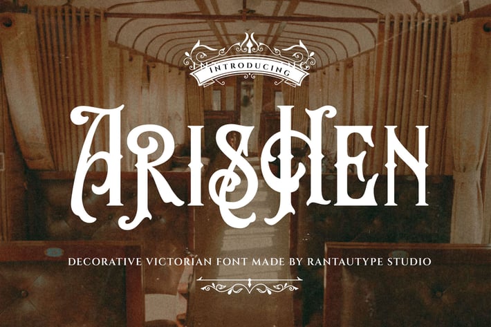 Arishen Decorative Victorian Font