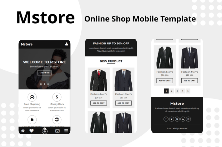 Mstore - Online Shop Mobile Template