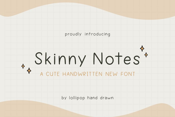 Skinny Notes Font