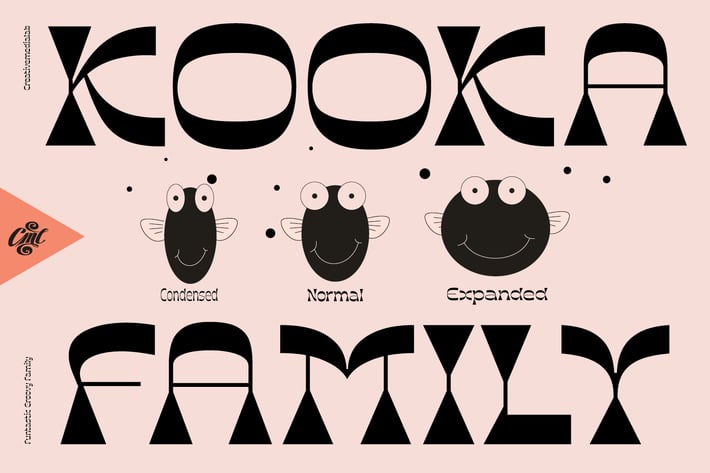 Kooka Font - Fun groovy family