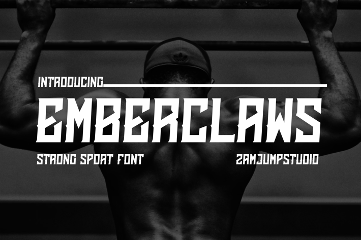 EMBERCLAWS - STRONG SPORT FONT