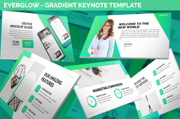 Everglow - Gradient Keynote Template