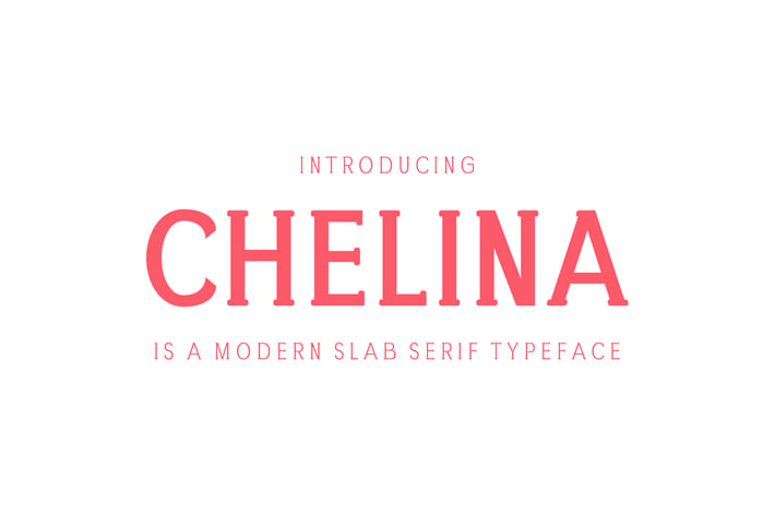 Chelina Slab Serif Font Family