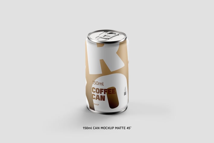 Coffee Can 150ml Matte 45˚