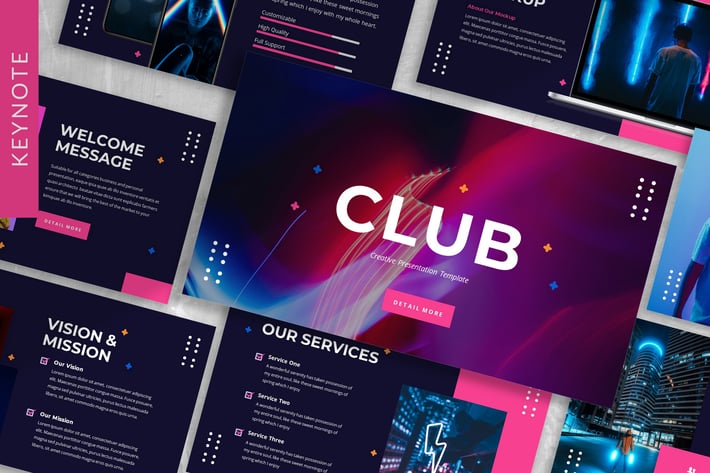 Club - Creative Keynote Template
