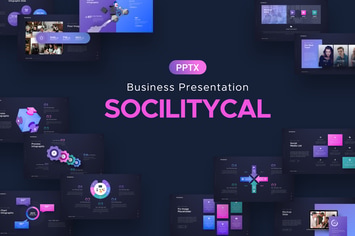 Sociliytical Business Powerpoint Template