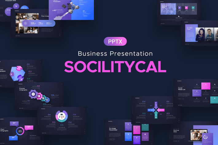 Sociliytical Business Powerpoint Template