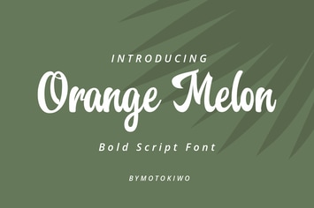 Orange Melon Script Font