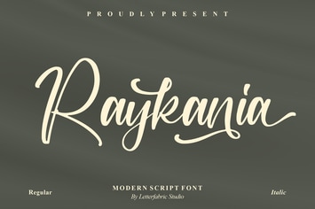 Raykania Modern Script Font