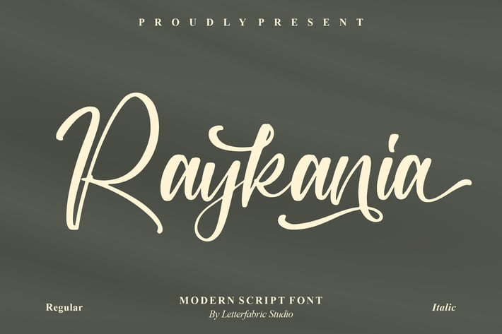Raykania Modern Script Font